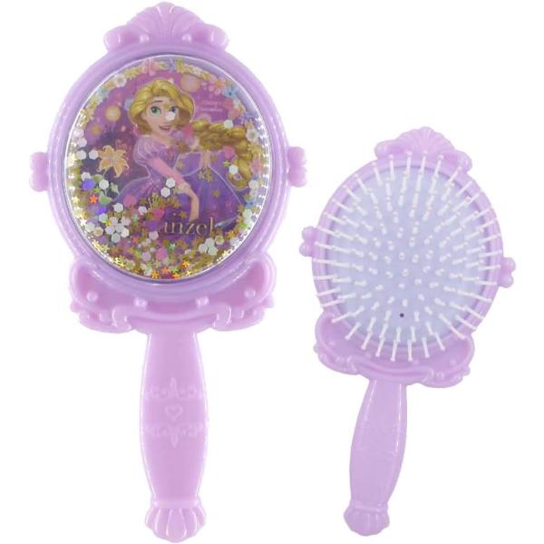 【ワケあり商品】キラキラヘアブラシ ラプンツェル プリンセス ディズニー DISNEY グッズ キッズ おめかし コスメ おでかけ 粧美堂 キャラクター 雑貨 キッズ