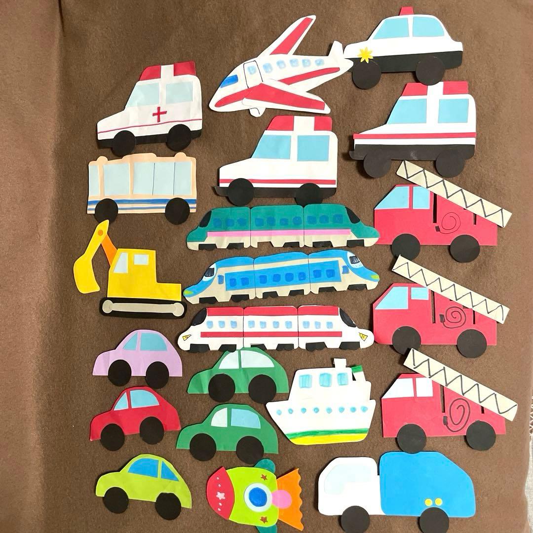手工制作 交通工具 纸偶 保育教材 画用纸
