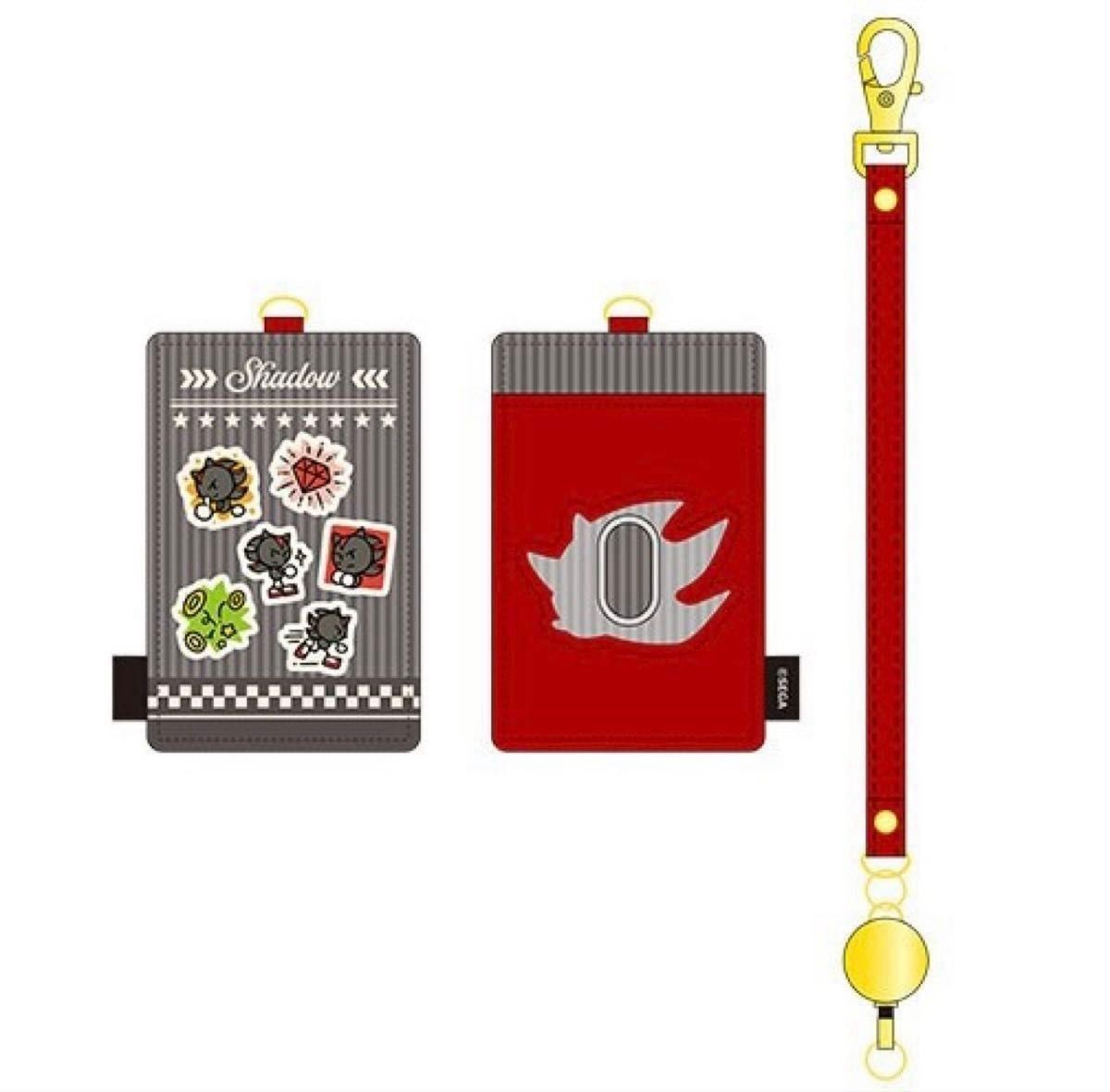 Shadow Sonic Racing Cross World Sonic the Hedgehog IC Card Case, Pass Case with Keychain, Unused, Official