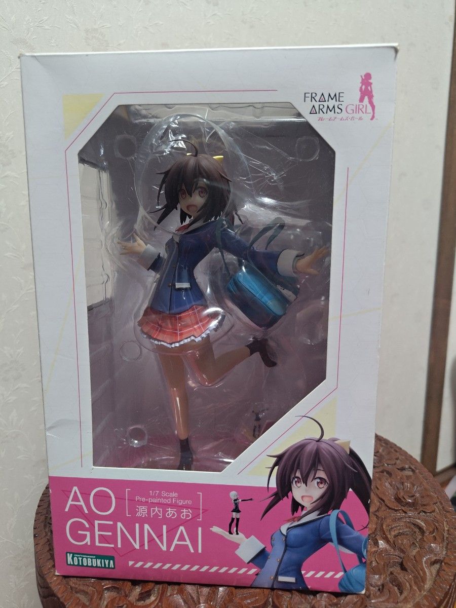 开箱品KOTOBUKIYA源内青1/7框体少女手办