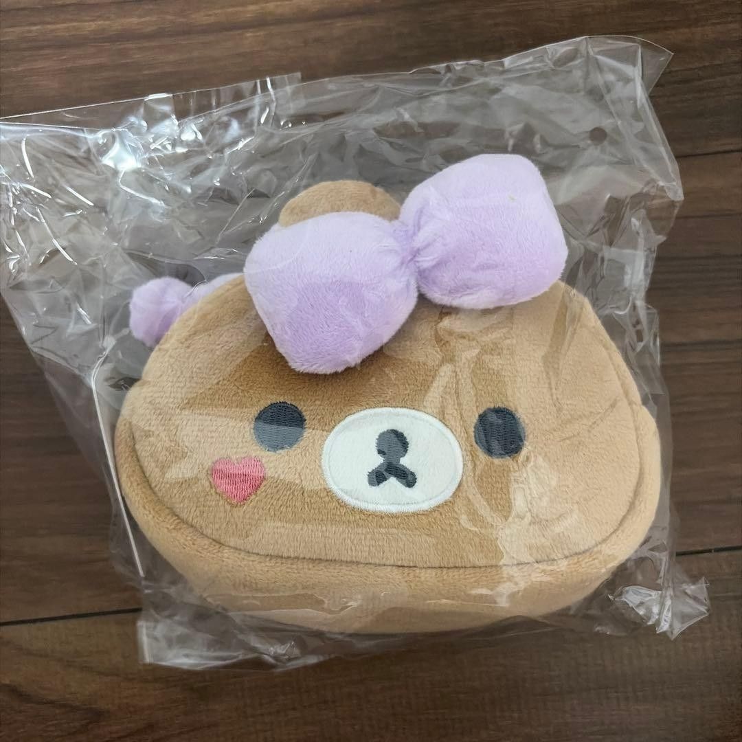 【New】Rilakkuma, Chairo Iko-guma Plush Pouch with Mirror
