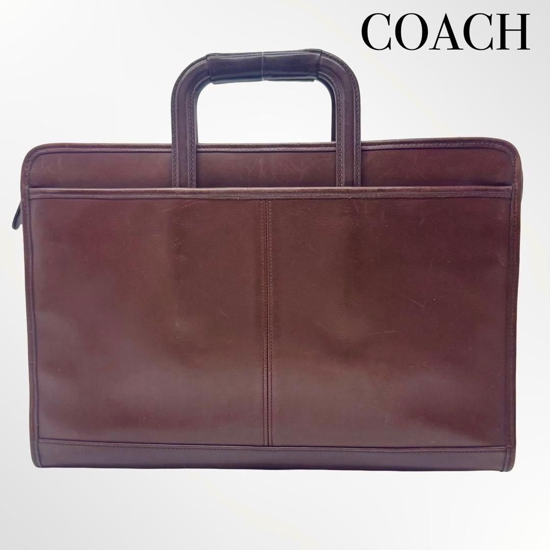 COACH コーチ オールドコーチ ヴィンテージ ビジネスバッグ 5203 ブラウン レザー メンズ 男性用
