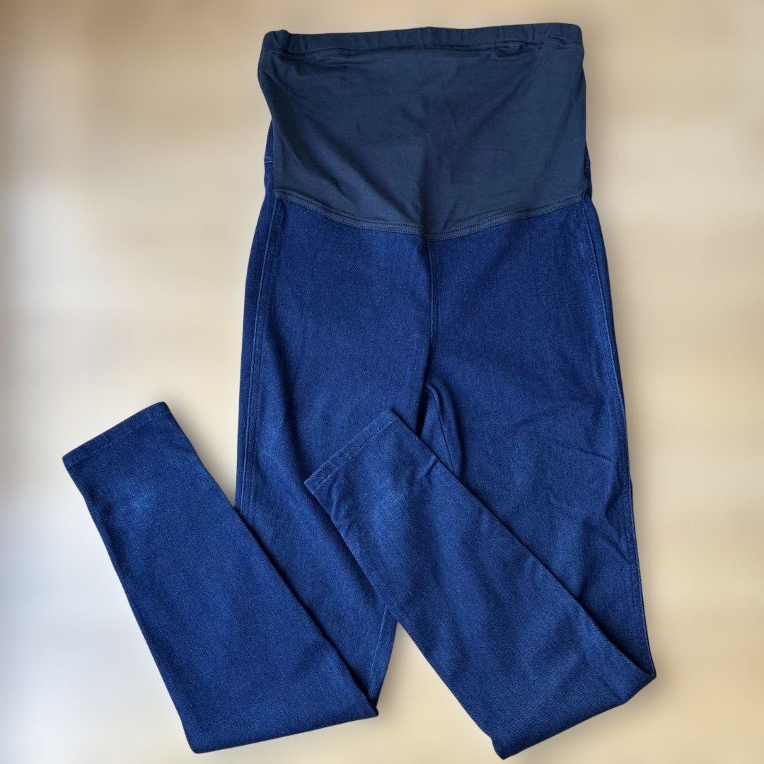 UNIQLO超拉伸孕妇紧身裤S尺寸蓝色