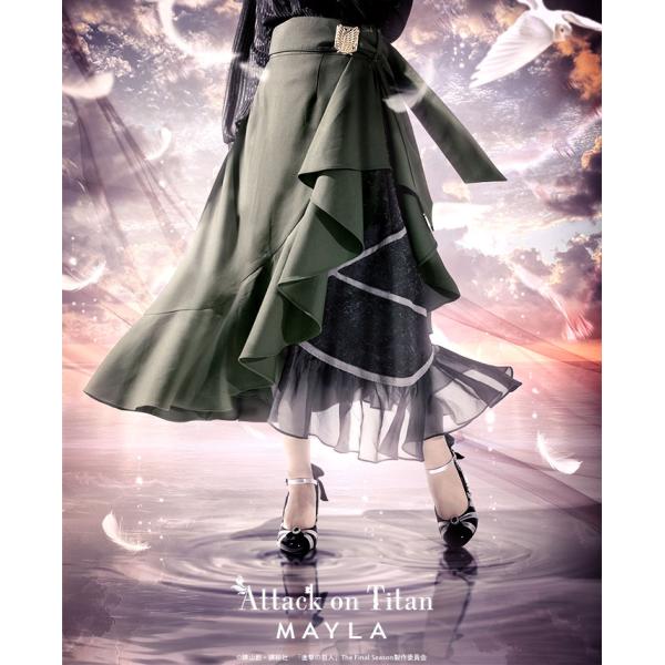 MAYLA mila进击的巨人商品裙子进击的巨人图标裙The Final Season Ver.女士正规品新品官方商品