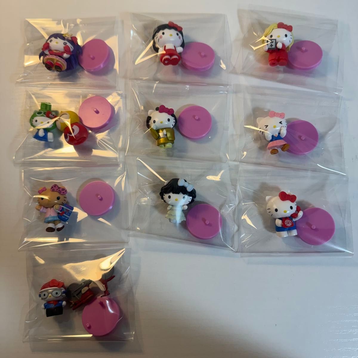Hello Kitty 标记配件 手办 10个套装 Sanrio