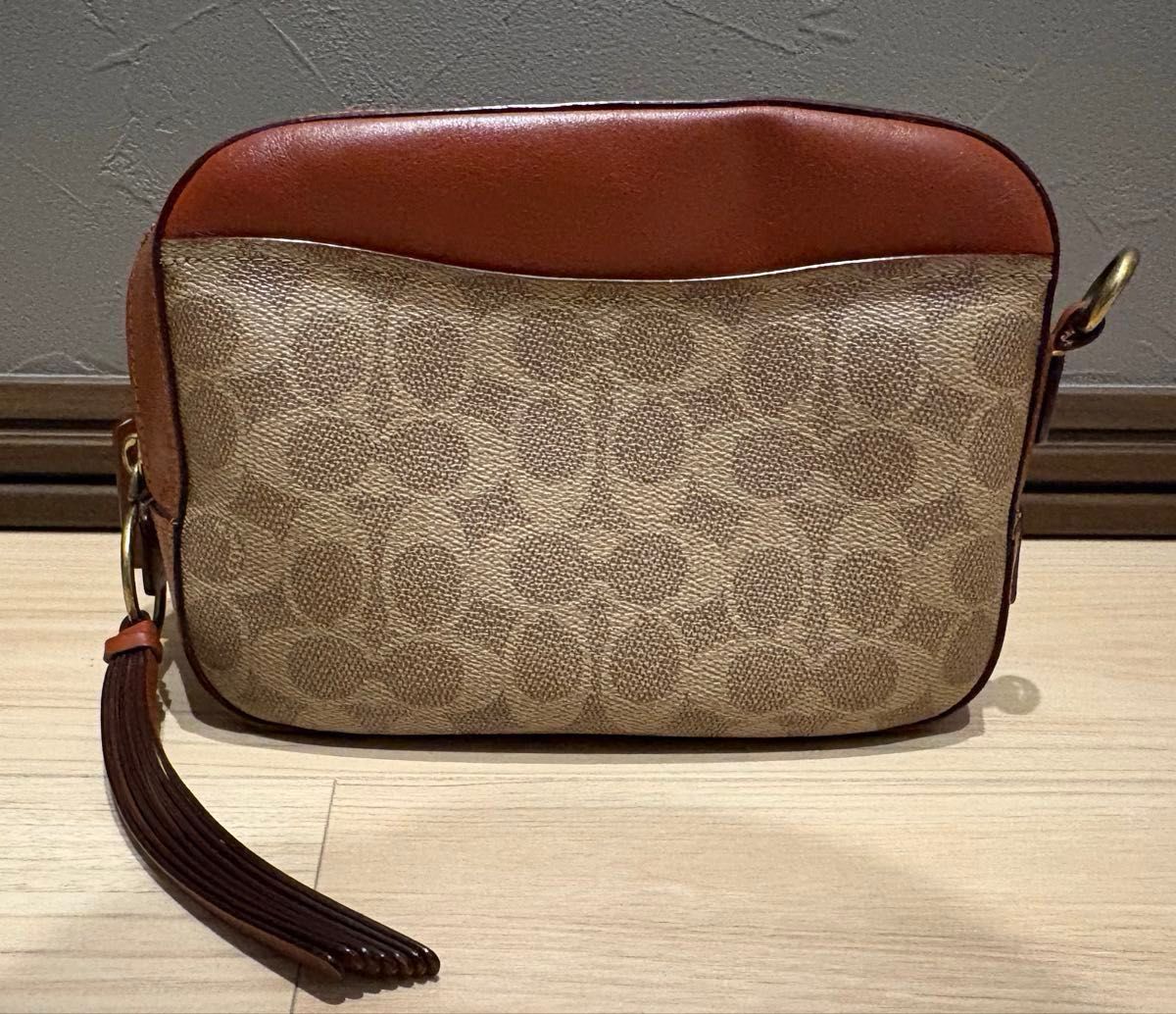 COACH Coach Signature Shoulder Bag Camera Bag Brown 31208