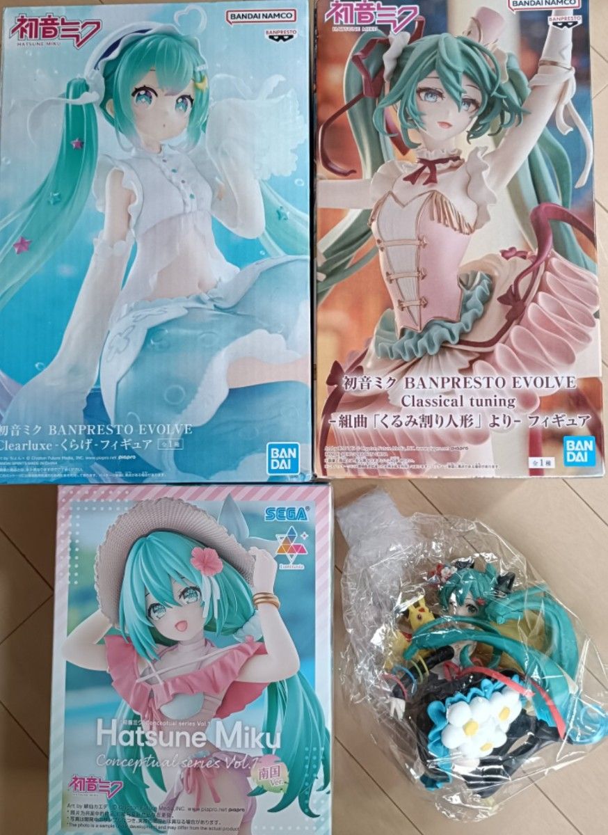 初音未来 手办 4件套 BANPRESTO EVOLVE SEGA
