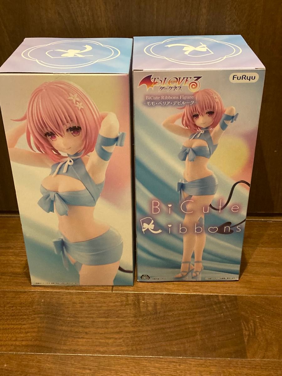 To LOVE-Ru Darkness BiCute Ribbons Figure Momo Belia Deviluke 2-Pack, New and Sealed