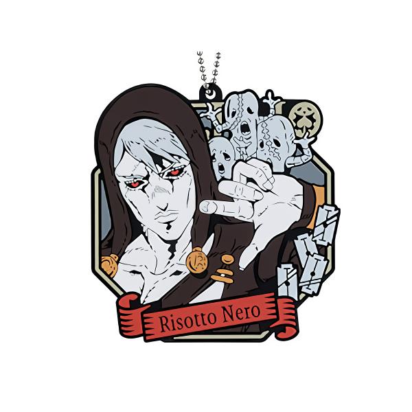 一番くじ ジョジョの奇妙な冒険 GOLDEN WIND HITMAN TEAM K賞 ラバーチャーム リゾット・ネエロ 単品 アニメ キャラ グッズ
