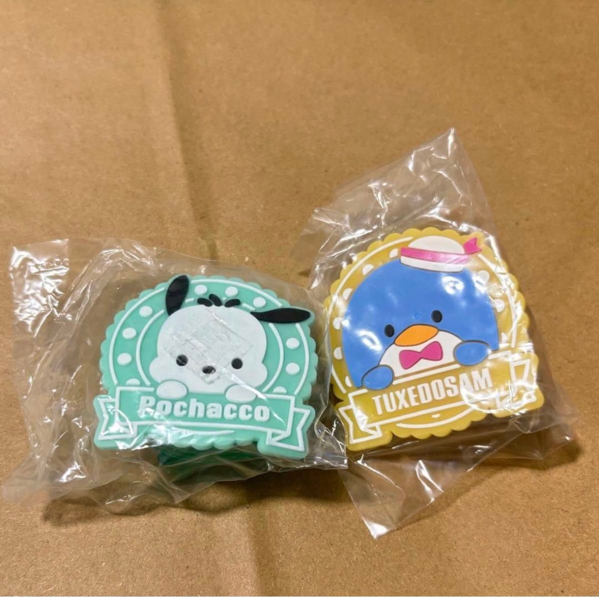 サンリオキャラクターズ ラバークリップ ライトクリップ ポチャッコ タキシードサム 2個セット
