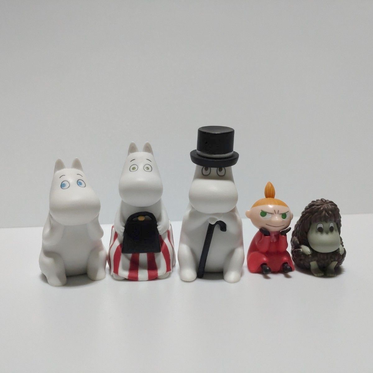 MOOMIN 姆明 城镇冒险 手办 5款全套扭蛋 小美 祖先 姆明妈妈 姆明爸爸