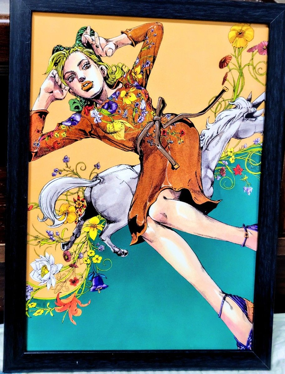 【001B】jojo的奇妙冒险 × GUCCI collaboration (古奇) 空条徐伦 · bacharati【A4 · 双面海报 · 额1张附带】