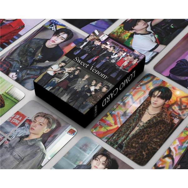 Enhypenグッズ フォト カード 55枚 セット トレカ エンハイプン 写真 全員 フォトカード K-POP 韓国 アイドル SWEET VENOM 応援 小物 LOMOカード JAY JAKE