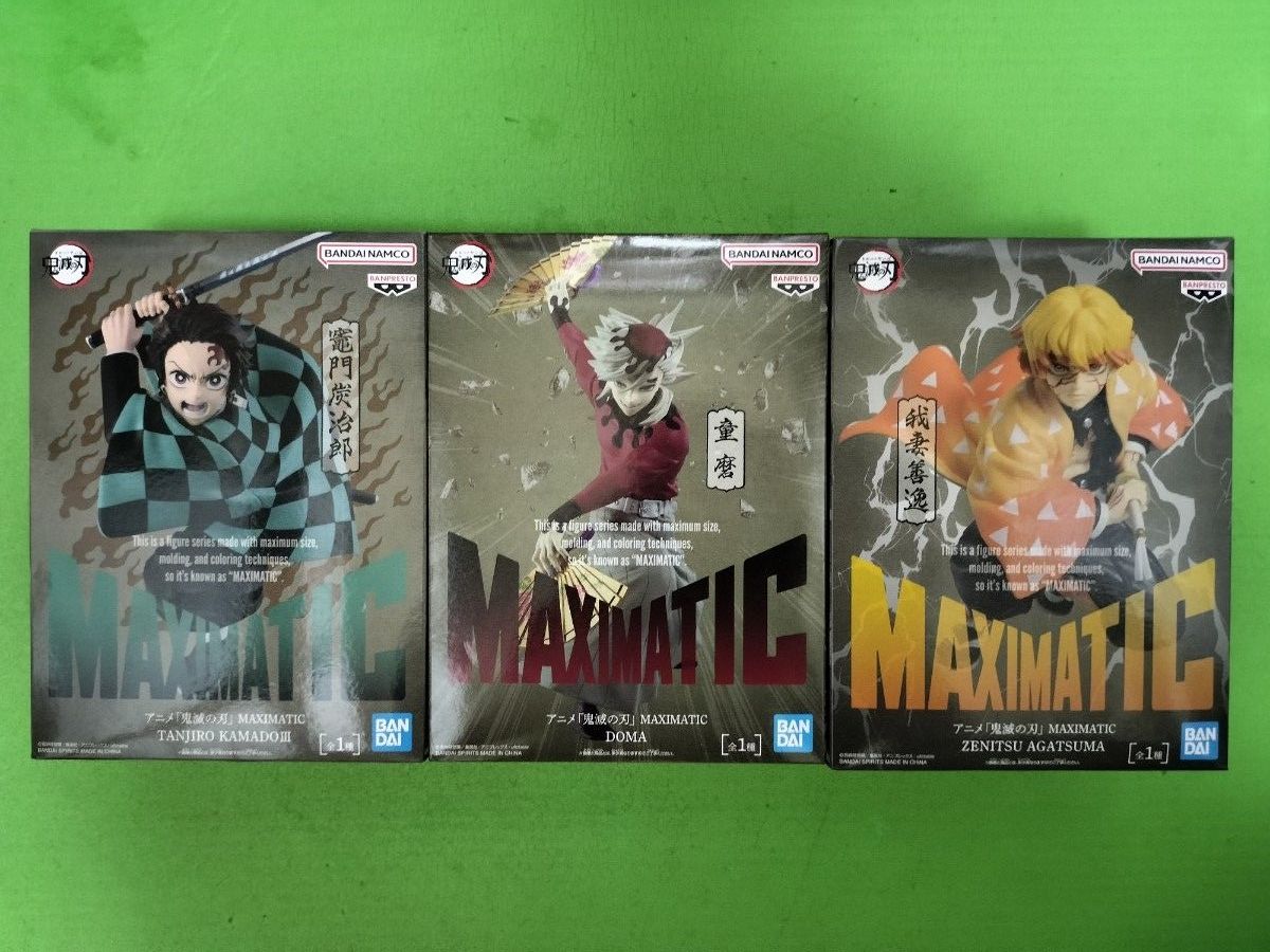 Anime "Demon Slayer" MAXIMATIC Tanjiro Kamado, Daki & Gyutaro, Zenitsu Agatsuma Figure 3-Piece Set