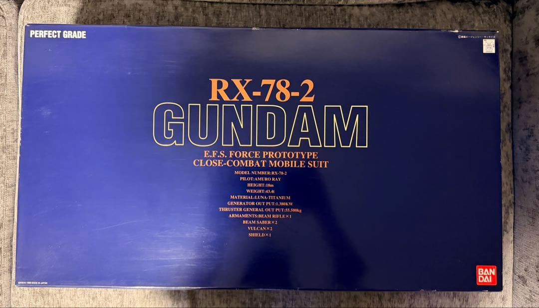 【未使用 · 未组装】pg1/60 RX-78-2高达红万代