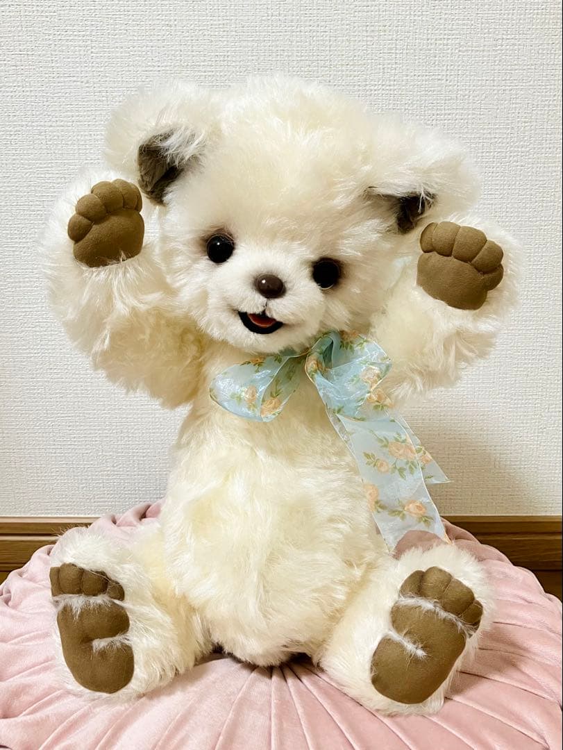 作家款毛绒玩具 作家款泰迪熊 艺术家款小熊 白色小熊