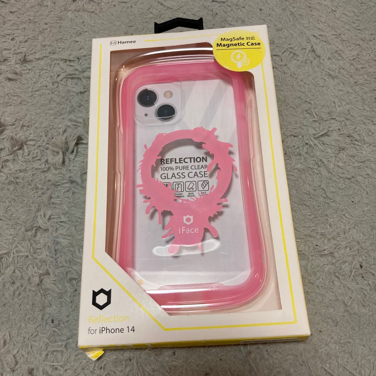 IFace Reflection Neo iPhone 14外壳MagSafe清除 (透明粉色/涂料)