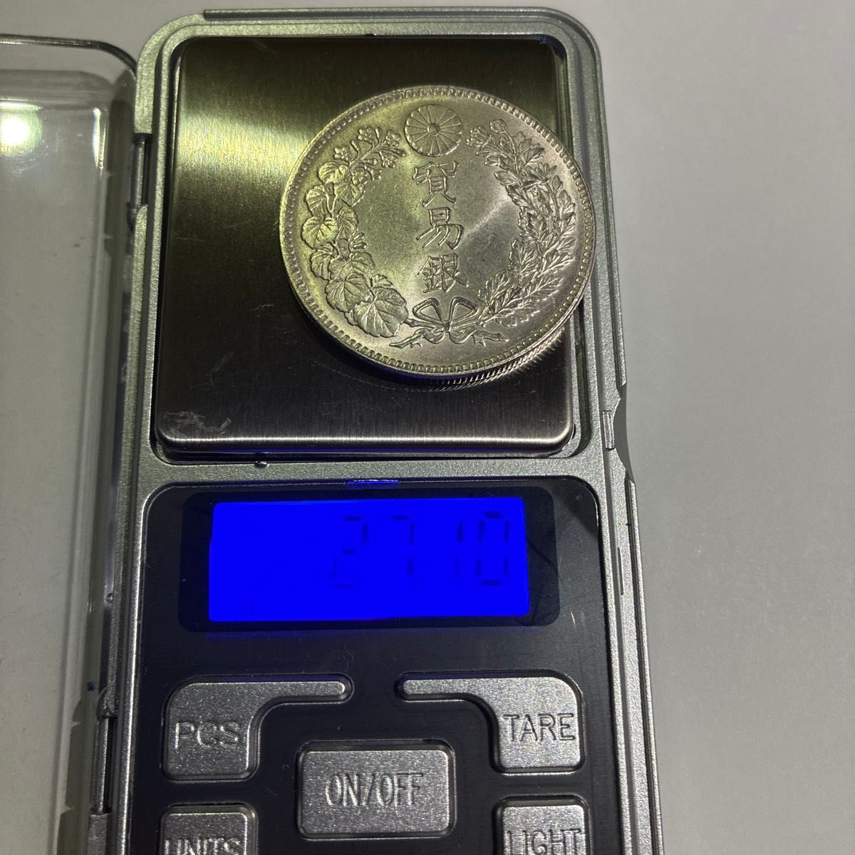 明治二十七年贸易银一圆银币古钱日本货币27.10g美品古董