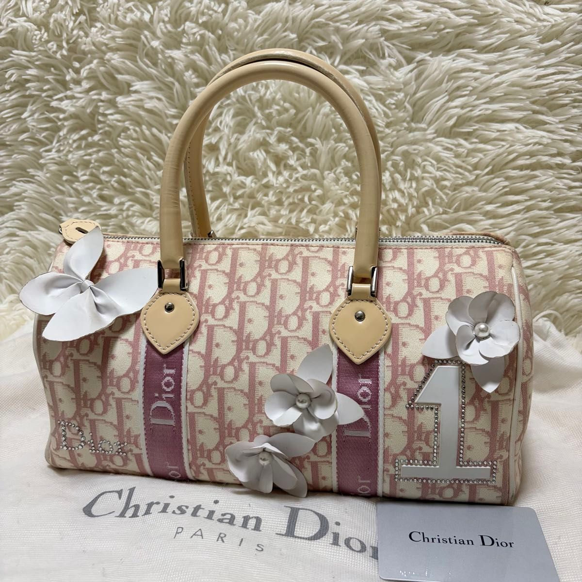 【稀有】Dior迪奥迷你波士顿包罗特花