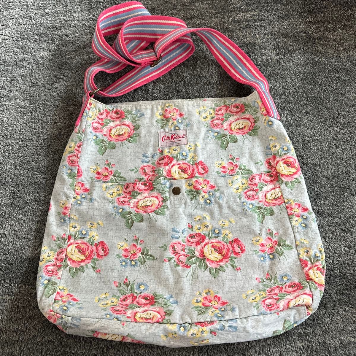 Cath Kidston Shoulder Bag Floral Pattern Blue Tones