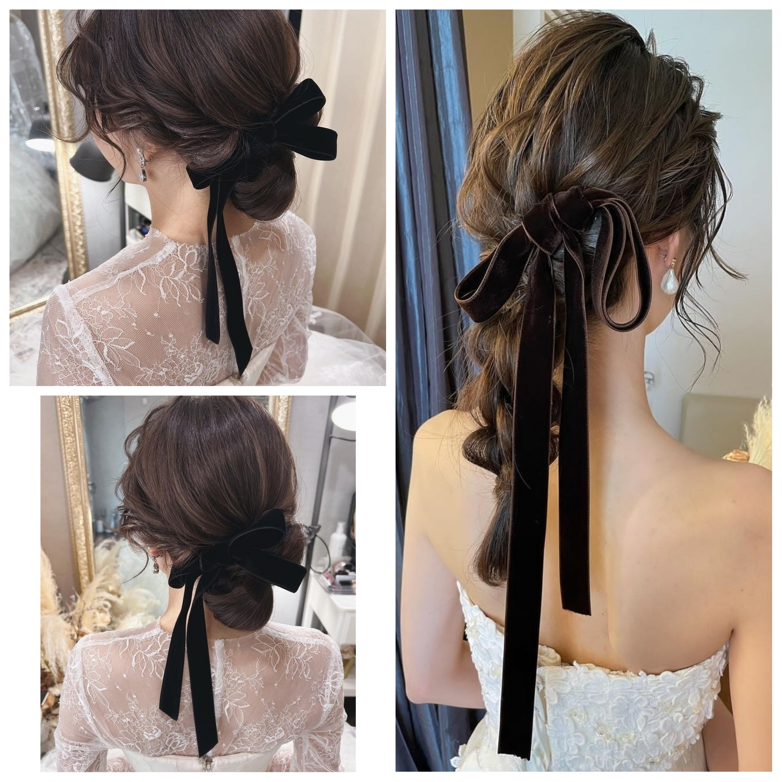 ♡1000|超人气·高品质【黑色·藏青色·棕色/宽度14,20,25,38, 50mm × 1m 】鞋带蝴蝶结 婚礼 新娘 婚宴 仪式 材质 前拍 七五三 二次聚会 古典风