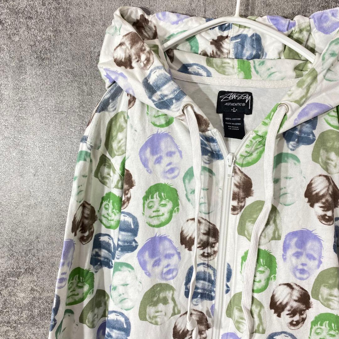 【入手困难】STUSSY stussic kiss柄总柄parker L宽松