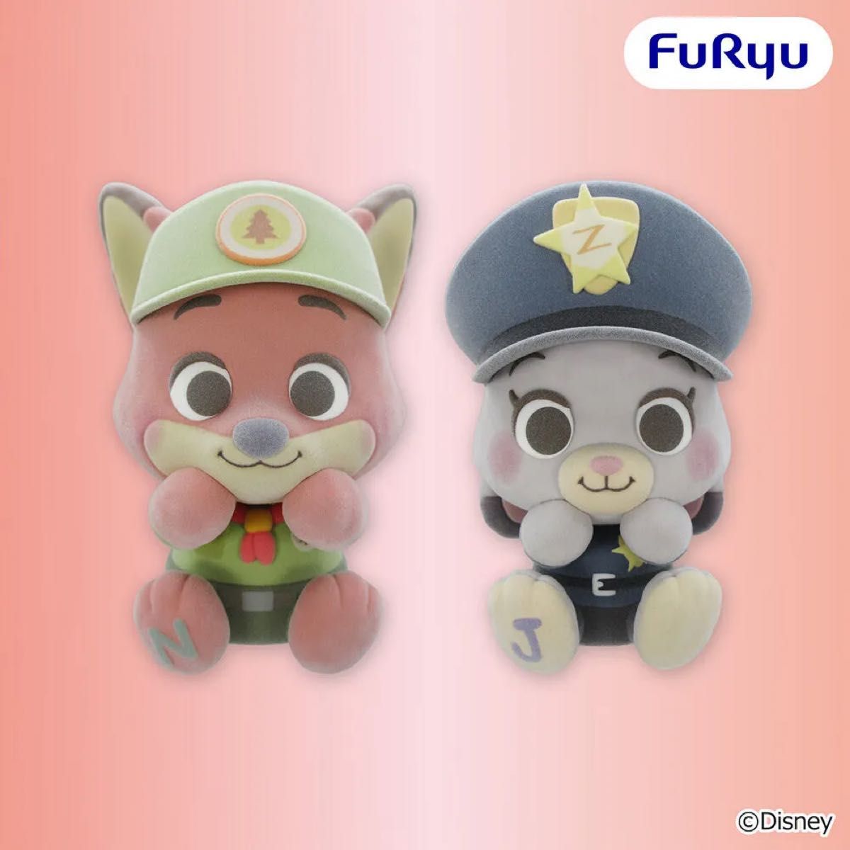 Zootopia Milkieboa Flocking Figure Nick and Judy 2-Piece Set