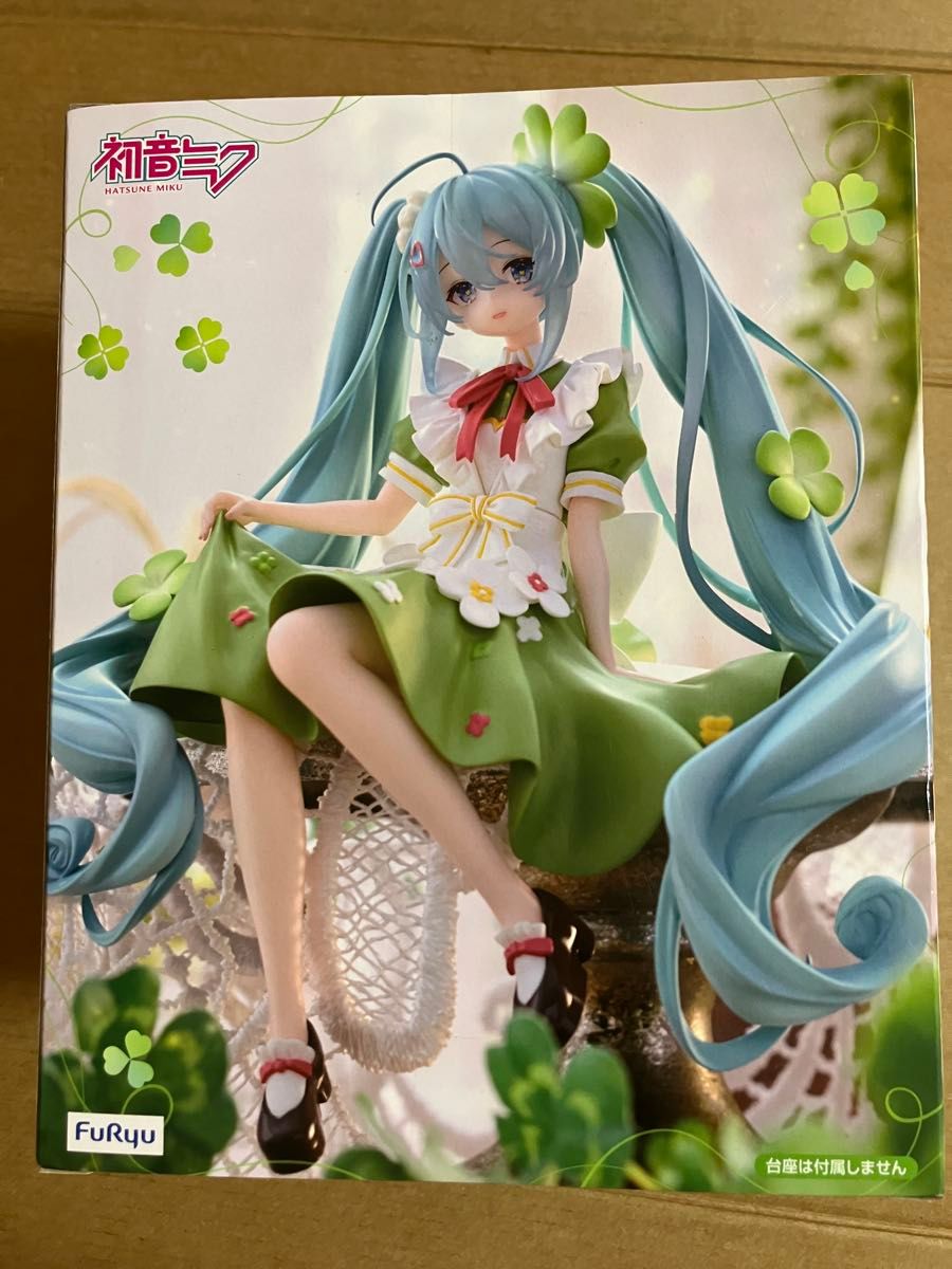 初音未来 黏土人风格挡摆件 花仙子 三叶草 景品