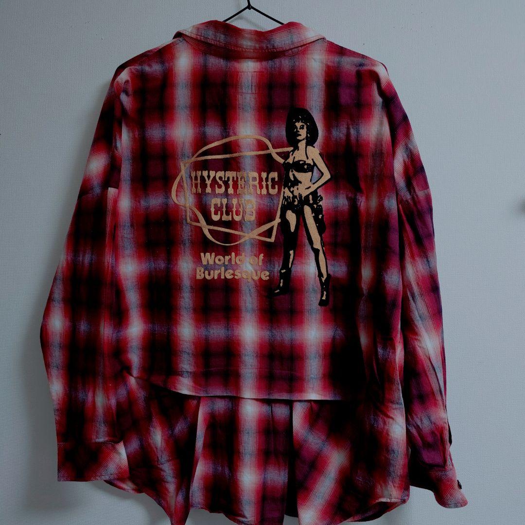 HYSTERIC GLAMOUR 格纹衬衫 红色