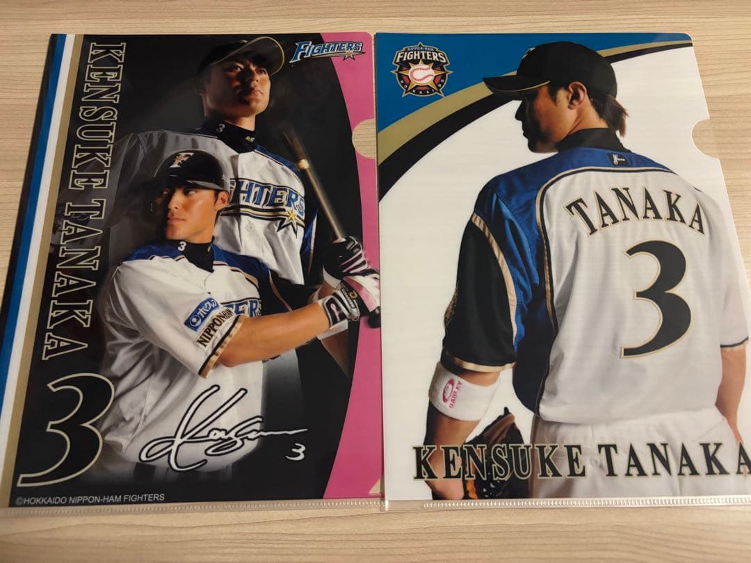 Hokkaido Nippon-Ham Fighters Ken介 Tanaka and Takuya Nakajima Clear File