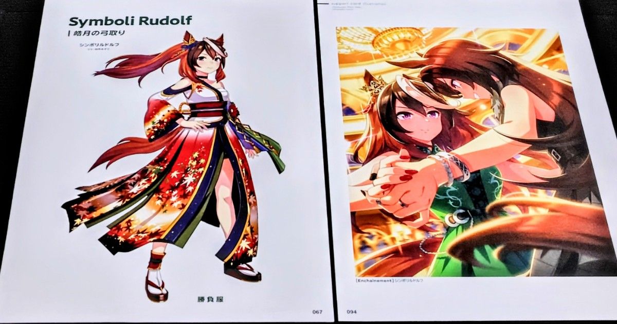 【221】赛马娘・特别周・A4海报×2张 + 相框1个套装(决胜服&插图)
