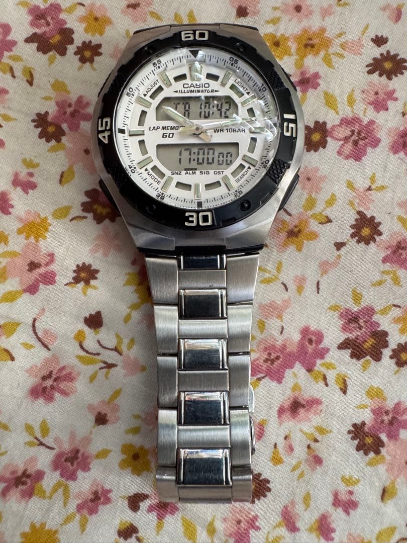 CASIO I Digital & Analog Men's Wristwatch LLUMINATOR AQ-164W