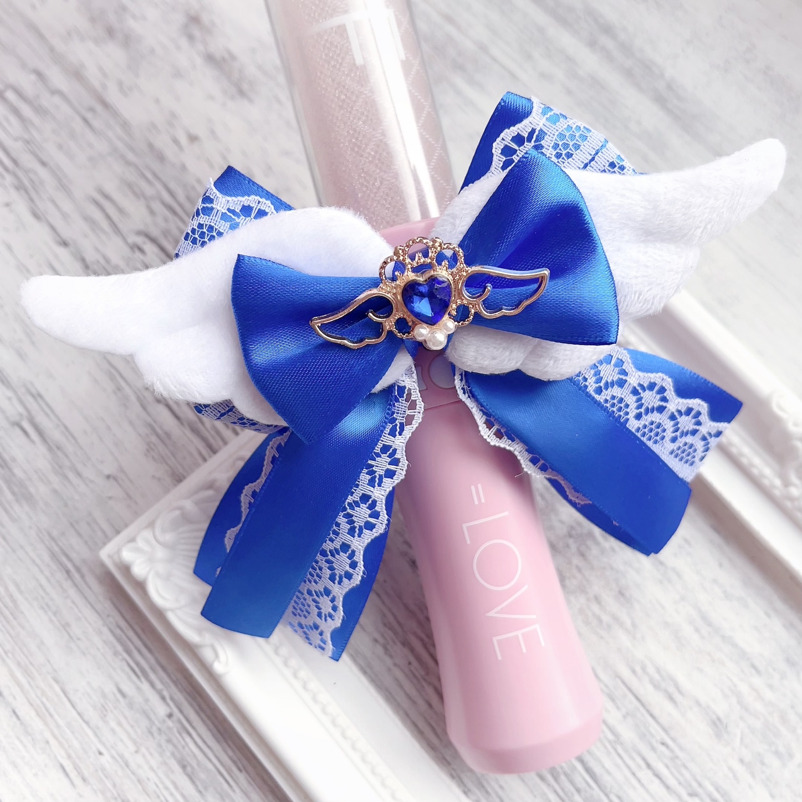 🌸再贩金布雷丝带笔灯丝带推色青羽