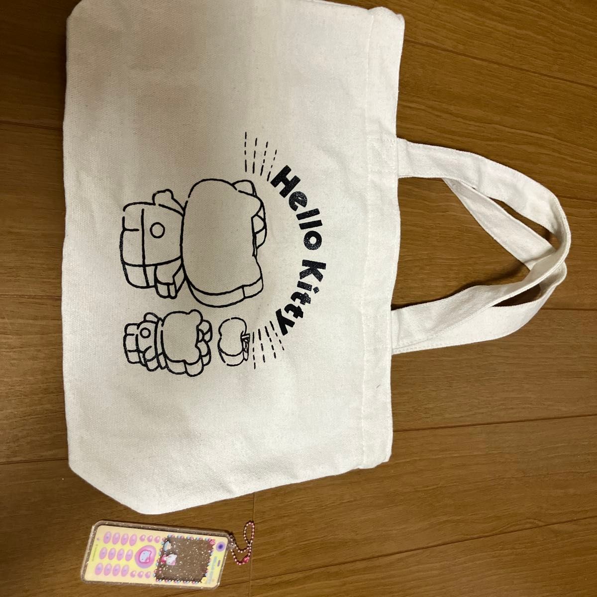 Hello Kitty Tote Bag Canvas White
