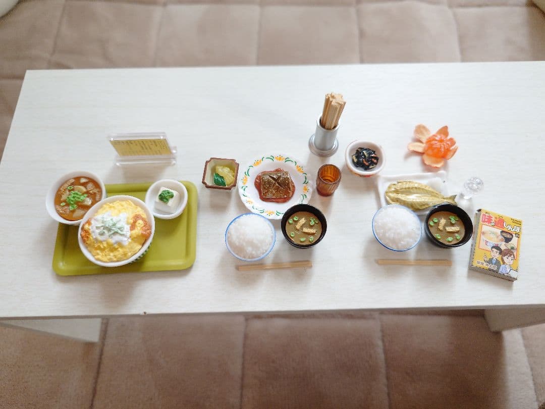 Miniature Figure Food Toy Set