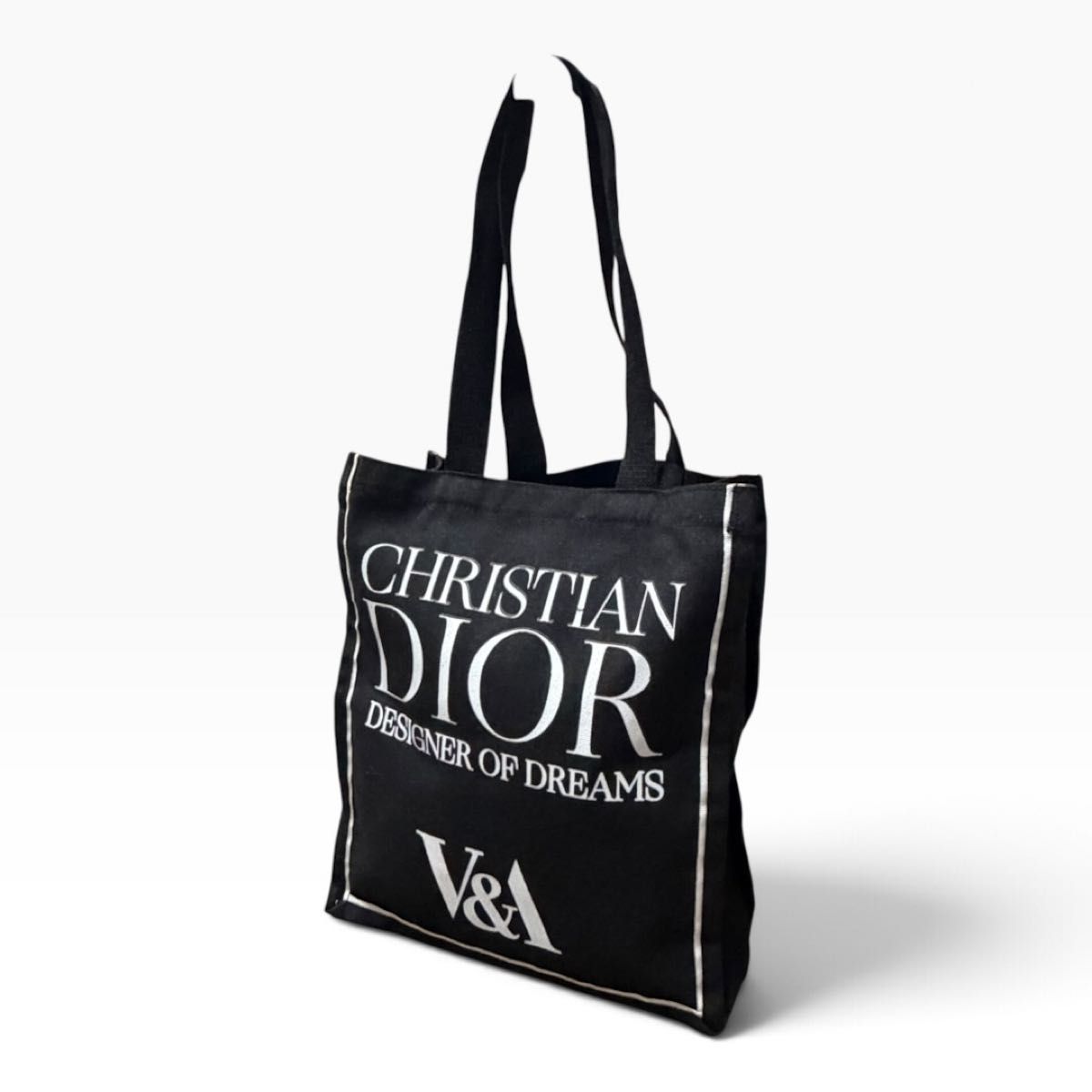 Christian Dior Rare London V&A Limited Edition Dior Exhibition Tote Bag Black