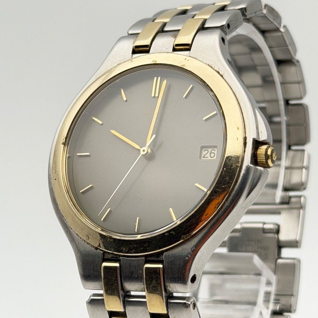 【新品電池】SEIKO LUCENT 7N42-7030 セイコー ルーセント 腕時計 コンビカラー デイト