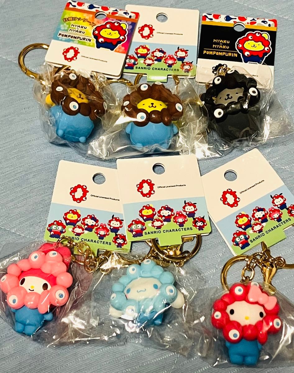 大阪・関西万博 ミャクミャク サンリオキャラクターズ なりきりキーホルダー