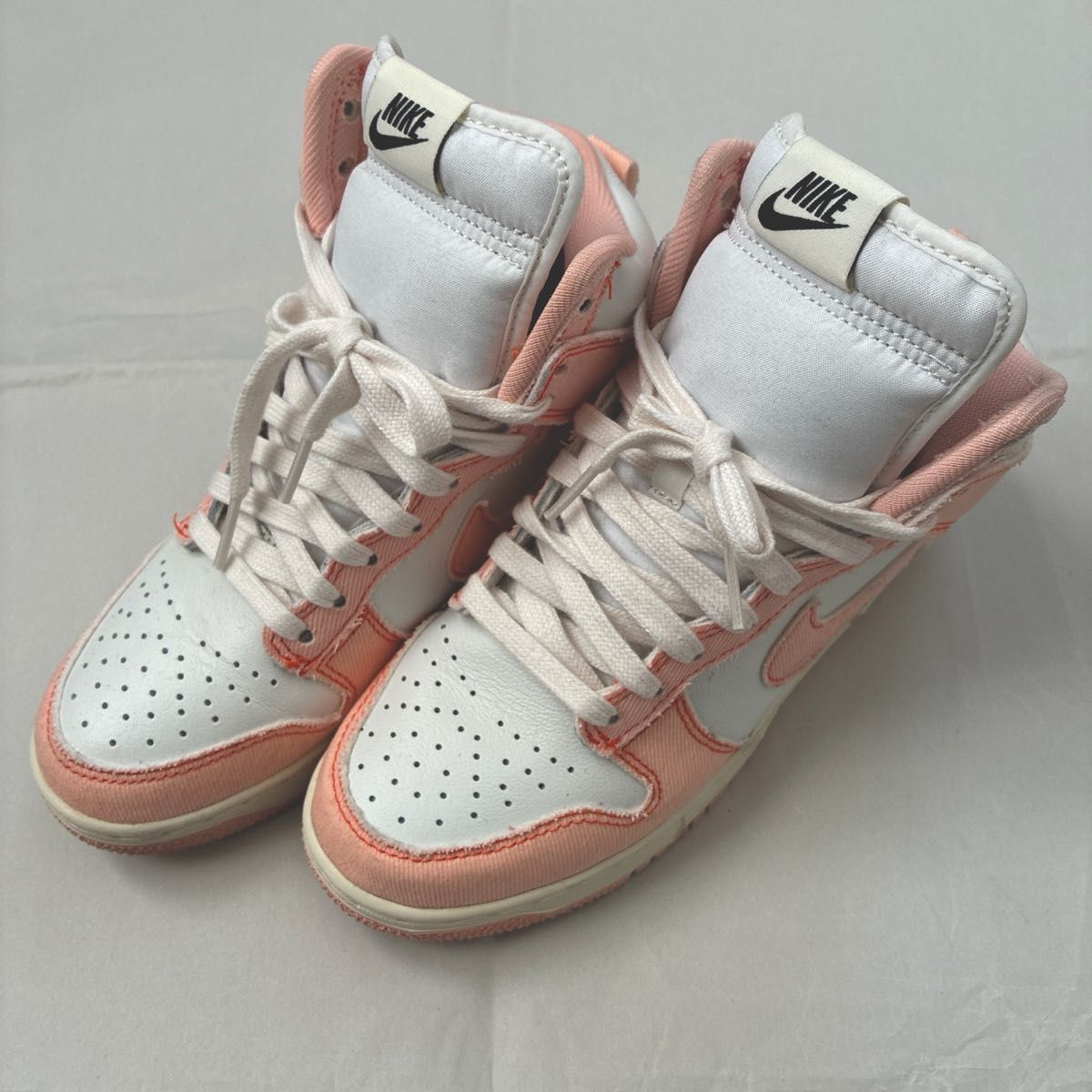 NIKE DUNK HIGH 1985 Arctic Orange 粉色 白色 运动鞋 23cm