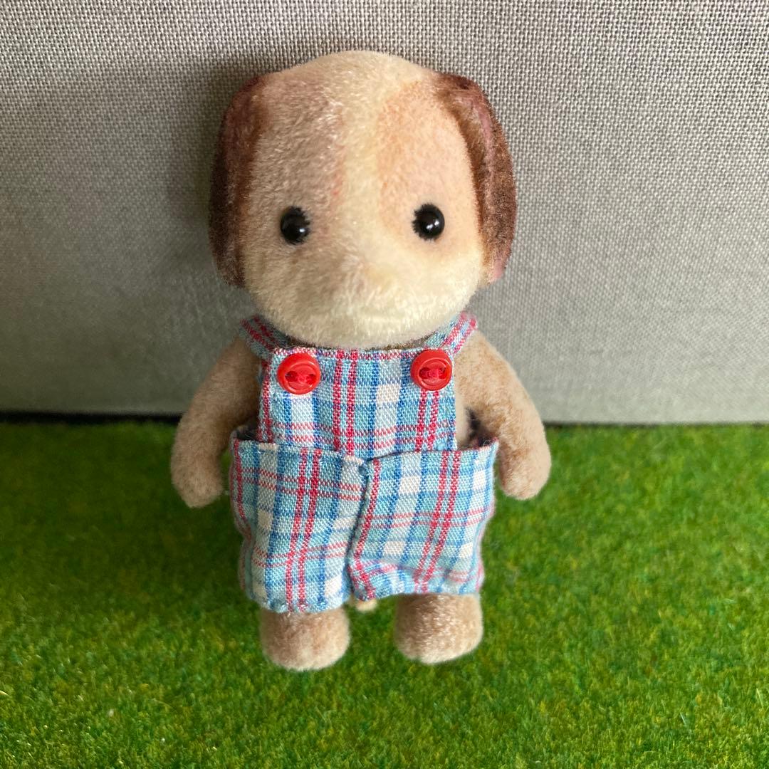 Sylvanian Families Beagle Dog Plush Doll Overall Boy Dog Early