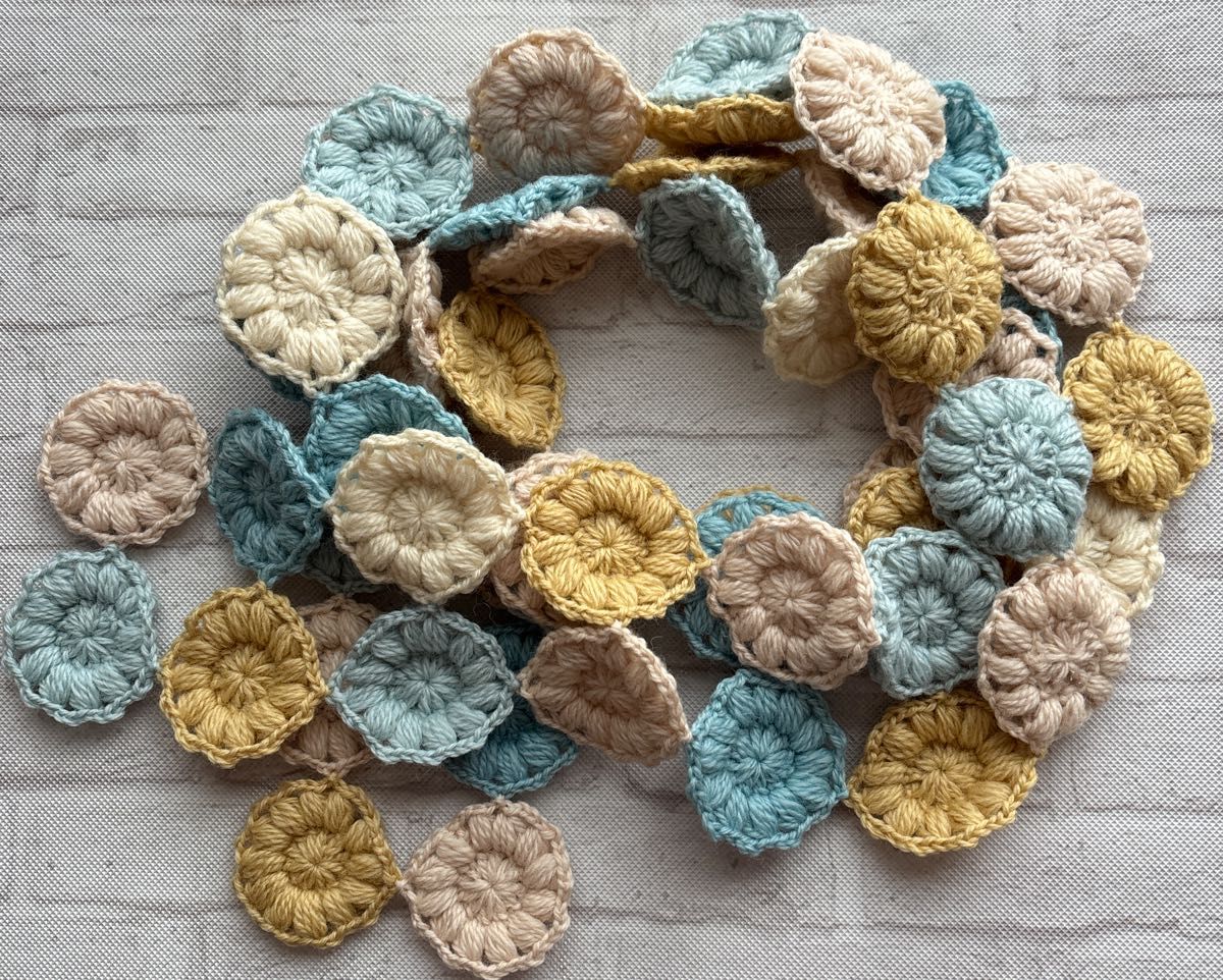 ドロップみたいなマフラー ハンドメイド おしゃれ小物