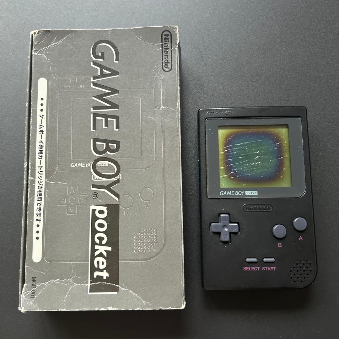 【【故障品】Game Boy Pocket gameboy poket 主机 黑色