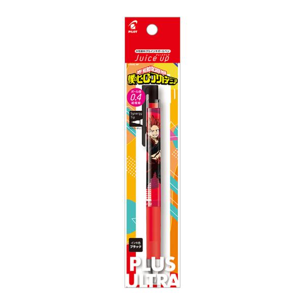 僕のヒーローアカデミア　JUICE UP　ゲルインキボールペン　0.4mm　切島鋭児郎柄　PLJP30S4HA-KSB　[M便 1/10]