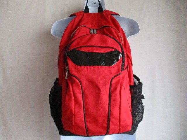 Rock bottom price NIKE Nike backpack red black lightweight thin slightly damaged