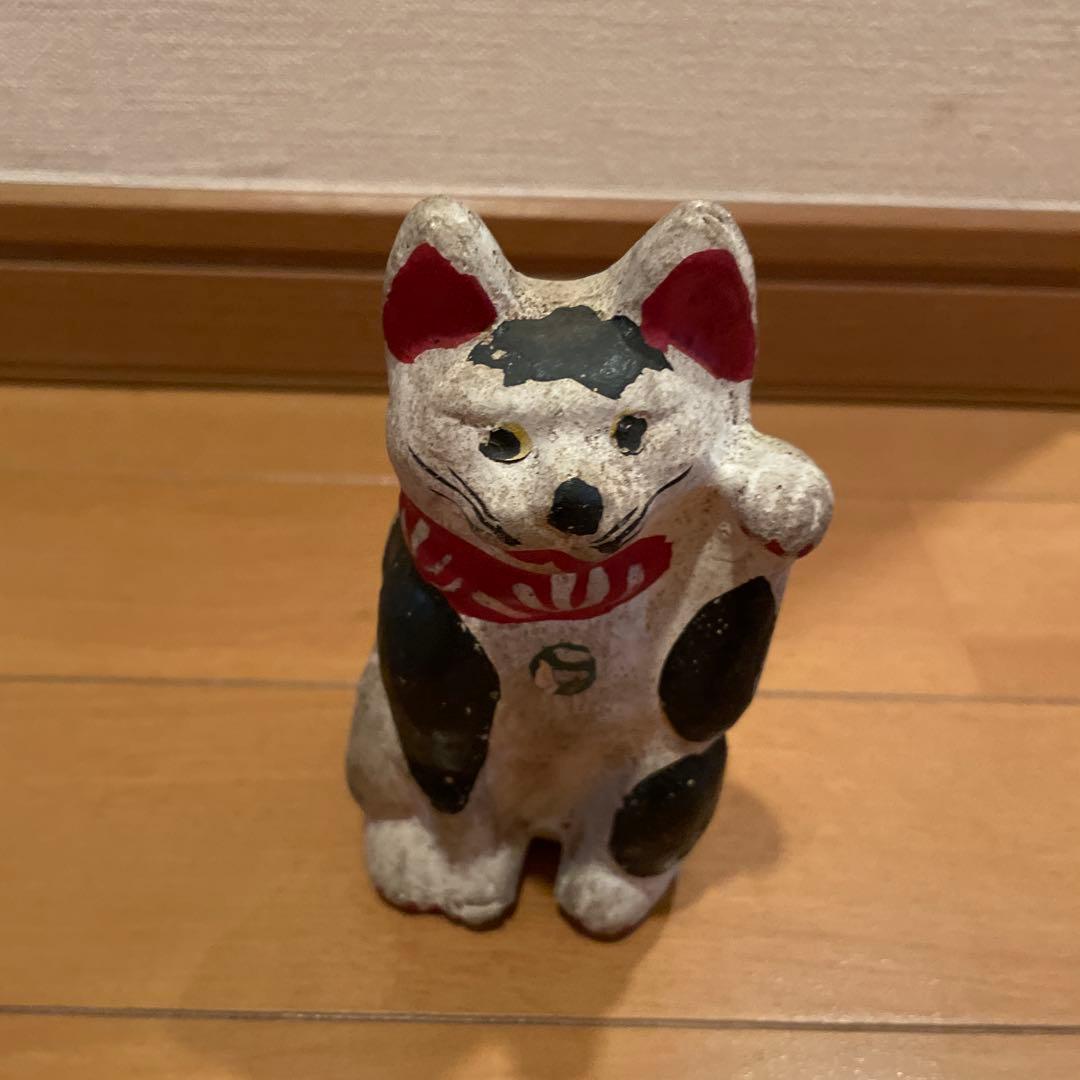 招财猫 土制人偶 六来?