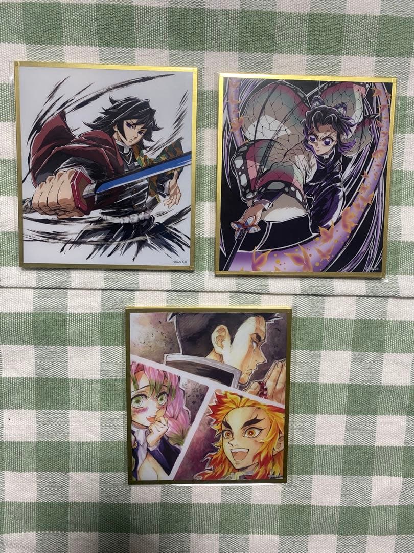 鬼灭之刃 WEBSHOP 盲盒亚克力色纸 富冈义勇等4款套装