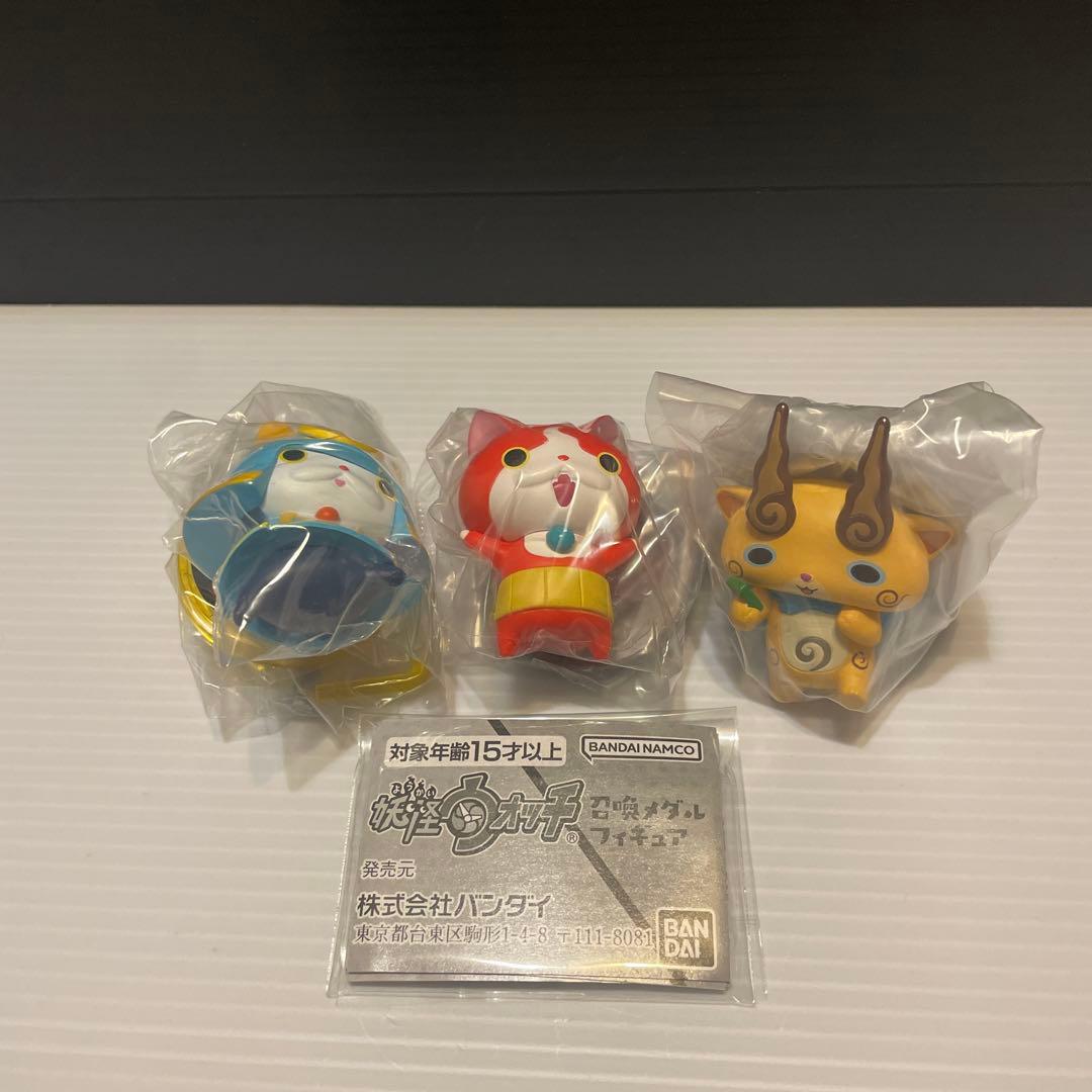 Yo-kai Watch Summon Medal Figures Semi-Complete Set of 3