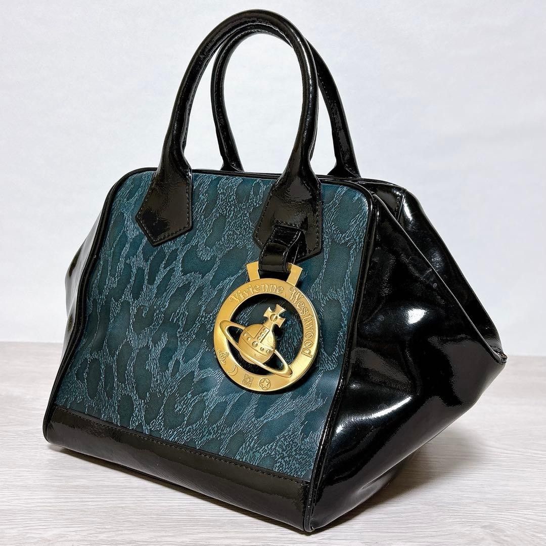 【超稀有款】Vivienne Westwood 手提包 豹纹 Orb y2k