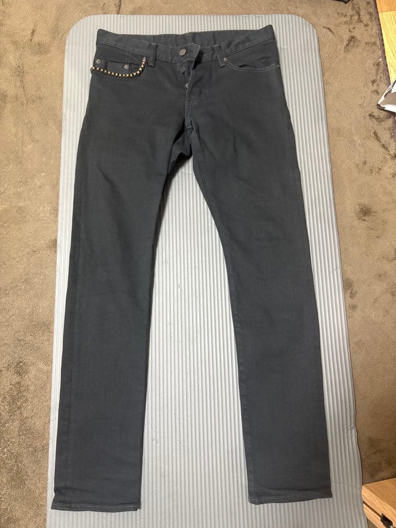 HYSTERIC GLAMOUR 铆钉牛仔布 黑色丹宁 31英寸
