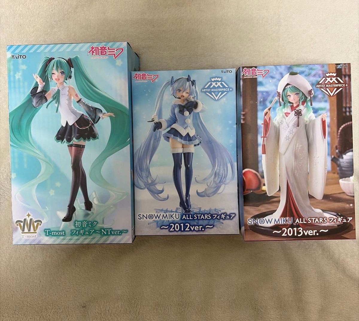 初音未来 手办 3件套 NT版 SNOW MIKU 2012 2013